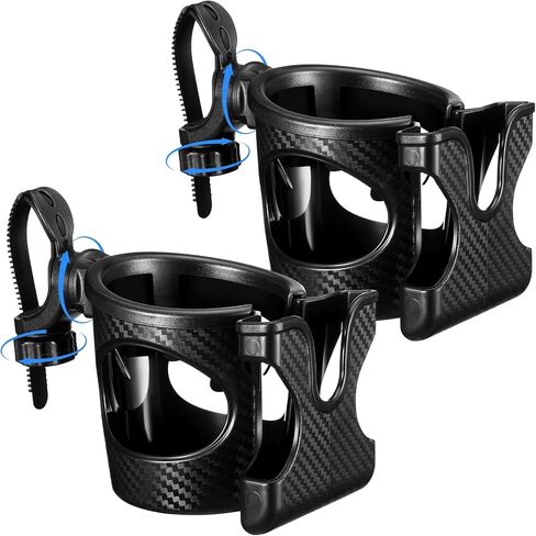 2 in 1 Golf Cart Phone Holder Adjustable Golf Cart Cup Holder with Phone Holder Golf Cart Accessories for Cart Front and Rear Seat Armrest Compatible with EZGO/Club Car Most Golf Carts in Kuwait