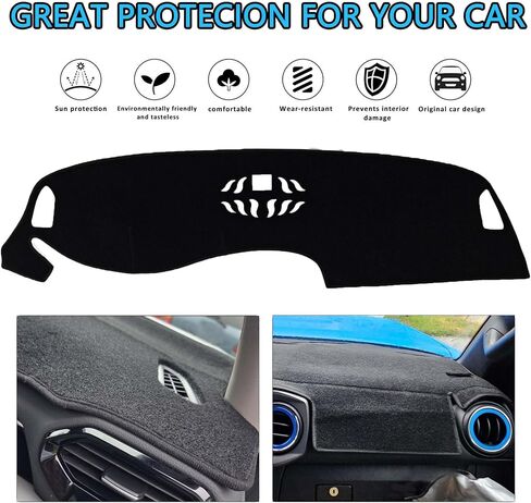 Dash Cover for Honda CRV CR-V 2025 2024 2023 Accessories Dashboard Cover Mat Dash Mat Dash Carpet Cover Protector Sunshade No Glare (Without Hud), Black in Saudi Arabia