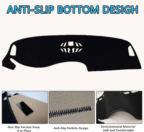 Dash Cover for Honda CRV CR-V 2025 2024 2023 Accessories Dashboard Cover Mat Dash Mat Dash Carpet Cover Protector Sunshade No Glare (Without Hud), Black in Saudi Arabia