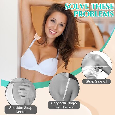 18pcs وسادة حزام الهلام المضادة للانزلاق ، وسادات حزام راحة ناعمة ، والأشرطة ذاتية اللصق السيليكون للانزلاق (لون البشرة) in Saudi Arabia