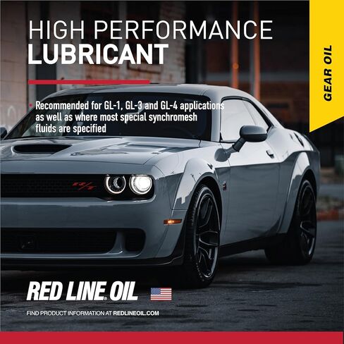 الخط الأحمر 50204 SAE 75W80 API GL -4 الإرسال اليدوي وزيت تروس السيارة Transaxle (MTL) - 1 كوارت in Saudi Arabia
