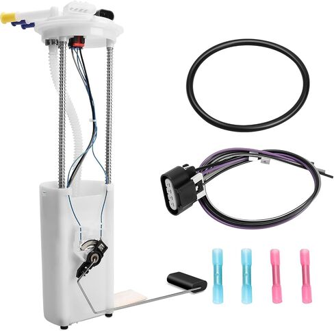 Electric Fuel Pump Assembly w/Level Sensor & Sending Unit Compatible with 1997 1998 1999 2000 2001 2002 Chevy S10, GMC Sonoma, 97 98 99 00 Isuzu Hombre (4.3L V6), Replaces E3952M in Saudi Arabia