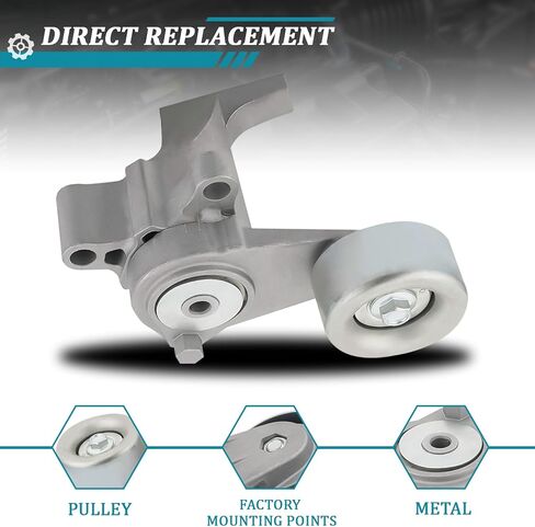 IRONTEK 1662075010 Belt Tensioner Pulley Assembly fit for Toyota 2005-2006 Tacoma #1662075030 16620-75010 in Saudi Arabia
