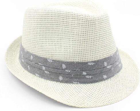Fedora Straw Hat for Men Women Panama Sun Hats Short Brim Beach Cap Trilby Travel in Kuwait