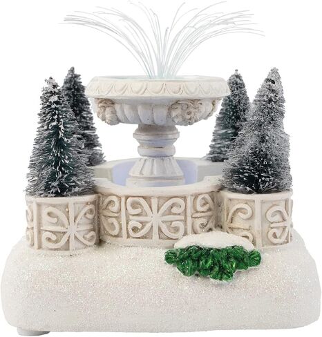 تماثيل الإكسسوارات عيد الميلاد Fountup Fountain | CHRESSICH Village House Collection for Decorations and Gift | متعدد الألوان مع مصابيح LED in Kuwait