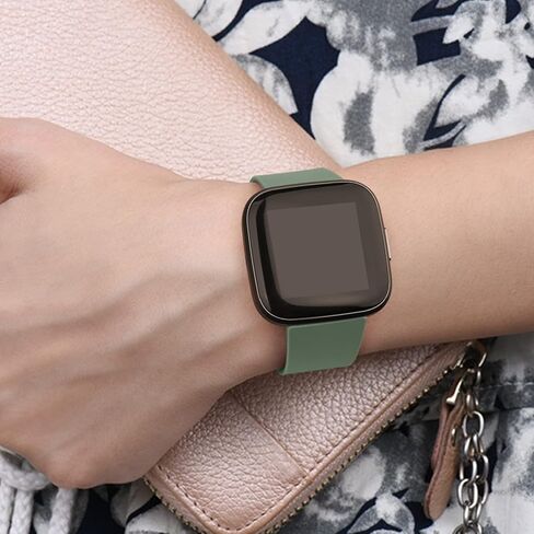 10 Pack Silicone Bands Compatible with Fitbit Versa 2 / Fitbit Versa/Versa Lite/Versa SE, Classic Soft Replacement Sport Wristbands Accessories for Women Men (Small, 10 Pack A) in Kuwait