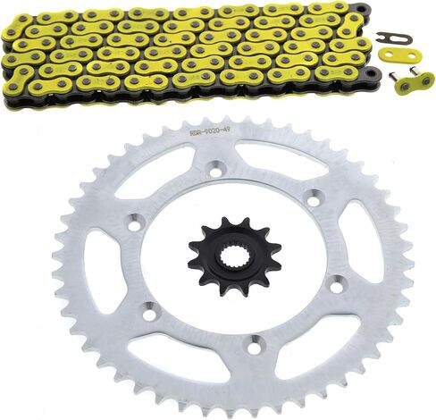 أجزاء محرك الدراجات النارية والدراجات البخارية لـ Yamaha 2005-2014 YZ125 / 2001-2013 WR250 F سلسلة صفراء ورسالة صفر 12/49 114L MOD-TZ34-S6044 in Kuwait