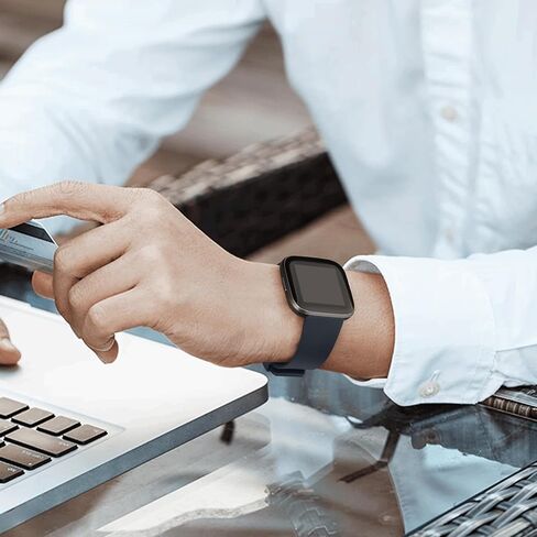 10 Pack Silicone Bands Compatible with Fitbit Versa 2 / Fitbit Versa/Versa Lite/Versa SE, Classic Soft Replacement Sport Wristbands Accessories for Women Men (Small, 10 Pack A) in Kuwait