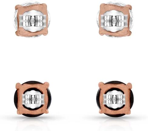 أقراط مونتانا سيلفر سميث مستوحاة من أسلوب الحياة الغربي (كريستال ثلاثي لامع) in Kuwait