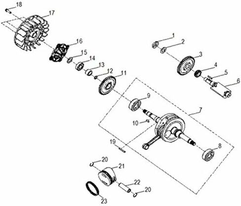 Polaris RZR Piston Pin ، الجزء الأصلي OEM الجزء 0454587 ، كتي 1 in Kuwait