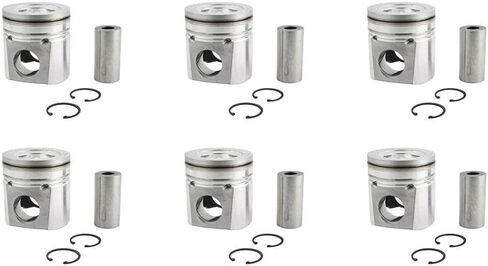 6X Engine Piston with Pin Assembly for Dodge Ram 2500 2004 2003 for Dodge Ram 3500 2004 2003 in Saudi Arabia