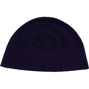 Shorts of Hawick Men's 100% Cashmere Watch Cap Beanie - Navy Blue - Made in Scotland by Love Cashmere