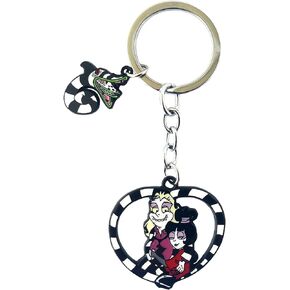 BeetleJuic Keychain Halloween Horror Keychain Gifts for woman girl