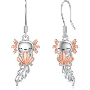 Animal Earrings 925 Sterling Silver Hypoallergenic Animal Hoop Earrings Cat Dinosaur Dragonfly Elephant Drop Dangle Earrings Animal Jewelry Birthday Gifts for Women Daughter in Kuwait