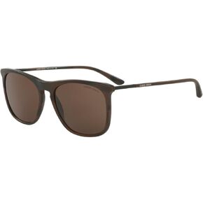 GIORGIO ARMANI AR 8076-549573 Sunglasses Matte Striped Brown w/Brown Lens 55mm