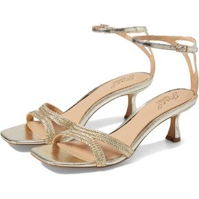 Jewel Badgley Mischka Hayzel Metallic Kitten Heel Sandal