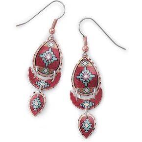 SAGEFINDS Southwestern Fashionable Copper Earrings - Handmade Dangle Drop Earrings, Perfect Jewelry Gifts for Women