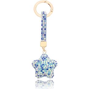 Keychains Rhinestone Heart Shape Glitter Crystal for Women Pendant Car Key Rings Female Handbags Backpacks