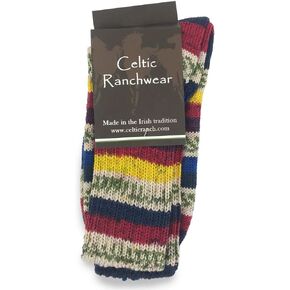 جوارب صوف أيرلندية من Fair Isle للنساء، جوارب صوفية ملونة، مصنوعة في أيرلندا in Kuwait