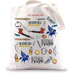 G2TUP Percy Movie Inspired Makeup Bag Book Lover Cosmetic Bag I’m Going On A Killer Quest Percy Fans Gift (Killer Quest T)