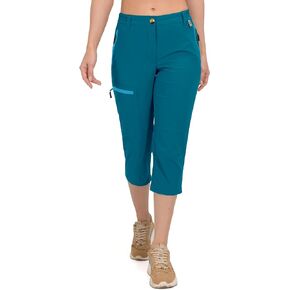 Mapamyumco Women's Ultra Breathable Lightweight Quick Dry Capri Pants Slim Golf Hiking