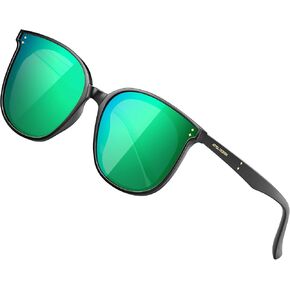 ATTCL Unisex Fashion Oversized Sunglasses for Women Round Mirrored UV400 Protection in Kuwait