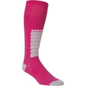 Eurosocks Silver Ski Light, Thin Snug Fit, Foot To Boot Feel, Ultra Smooth Knit, No Seam Toe, No Bunching-3111