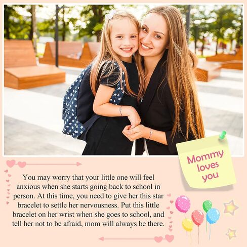 UPROMI First Day of Preschool/Kindergarten/1st Grade Gift, Back to School Bracelet Mommy and Me in Kuwait