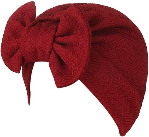 Womens Bowknot Stretch Hijab Turban Headwear Cap in Saudi Arabia