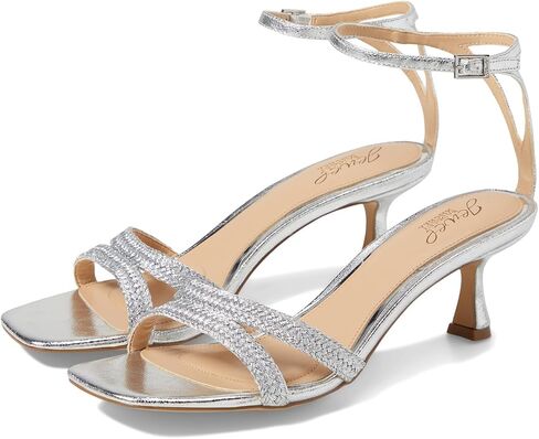 Jewel Badgley Mischka Hayzel Metallic Kitten Heel Sandal in Kuwait