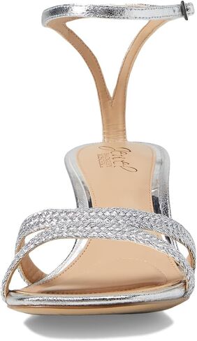Jewel Badgley Mischka Hayzel Metallic Kitten Heel Sandal in Kuwait