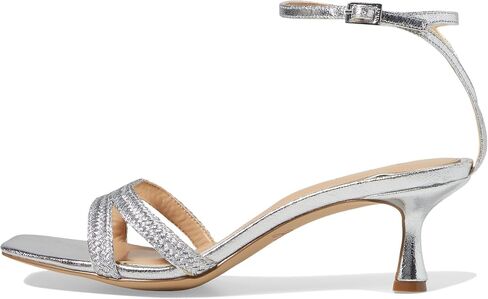 Jewel Badgley Mischka Hayzel Metallic Kitten Heel Sandal in Kuwait