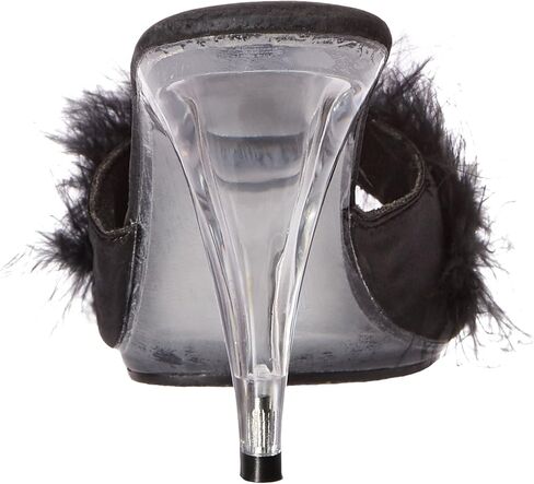 Ellie Shoes 4" Heel Maribou Slippers in Saudi Arabia