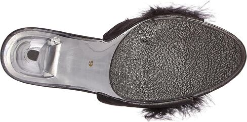 Ellie Shoes 4" Heel Maribou Slippers in Saudi Arabia