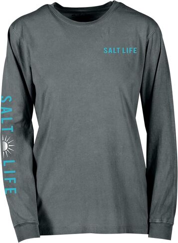 Salt Life Women's Standard Sun Badge Salt Wash Long Sleeve Tee in Saudi Arabia