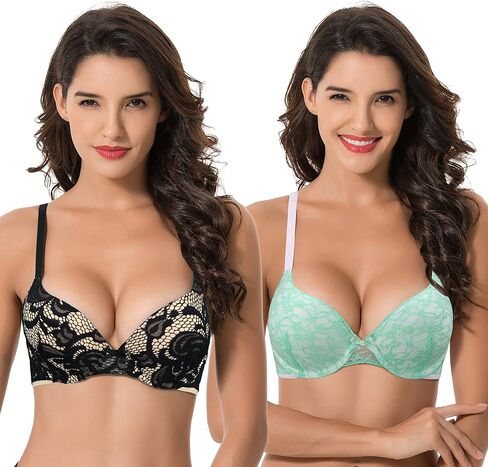 حمالة صدر نسائية من Curve Muse بمقاس كبير وشكل مثالي تضيف كوبًا واحدًا من حمالات الصدر من الدانتيل in Kuwait