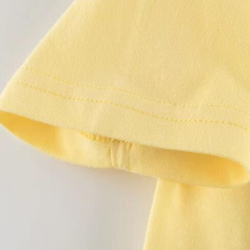 تي شيرت للأطفال الصغار بأكمام قصيرة 100% قطن كاجوال أبيض وأصفر ديناصورات قرش جرافيك بياقة مستديرة للأطفال صيفي 3 قطع in Kuwait