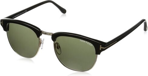 Tom Ford Sunglasses - Henry / Frame: Shiny Black with Green Gradient Lens in Saudi Arabia
