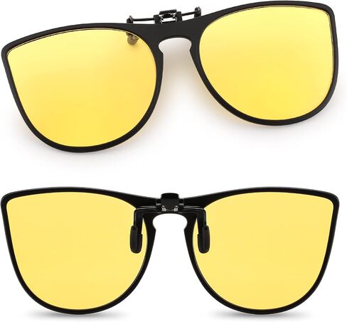FEISEDY Cat Eye Polarized Clip-On Sunglasses Men Women over Glasses Driving Outdoor B2764 in Saudi Arabia