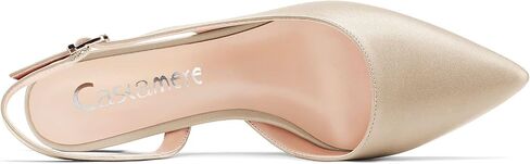 Castamere Women Chunky Block Low Kitten Heel Pointed Toe Slingback Pumps Classic Cute Party Office 1.4 Inches Heels in Kuwait