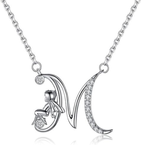 VIKI LYNN Initial Necklace for Women 925 Sterling Silver 26 Alphabets Letter and Angel Necklace in Saudi Arabia