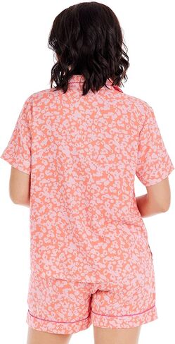 Mud Pie Women's Julianna Pajama Set, Pink, Small in Saudi Arabia