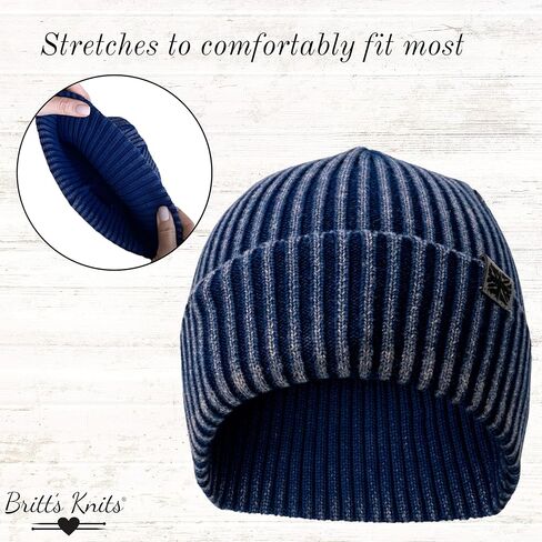 قبعة تاكوما للرجال من Britt's Knits قبعة شتوية دافئة فائقة النعومة وقابلة للتمدد للرجال in Kuwait