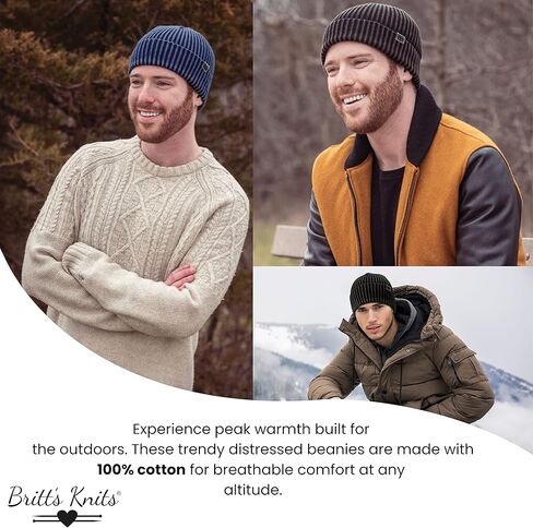 قبعة تاكوما للرجال من Britt's Knits قبعة شتوية دافئة فائقة النعومة وقابلة للتمدد للرجال in Kuwait