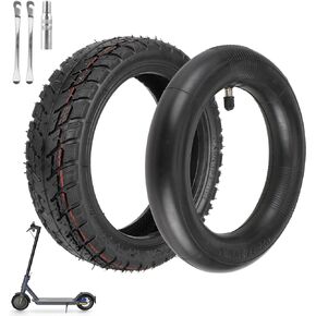 8.5 Inch Tire & Inner Tubes, 50/75-6.1 Scooter Replacement Tire for Gotrax Gxl V2 Xiaomi M365/Pro/1S Electric Scooter, 8 1/2x2 Rubber Tyre & Air Inner Tube Set (Straight Valve Stem)