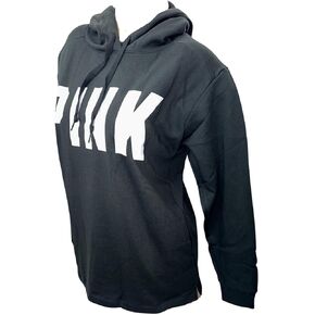Victoria's Secret Pink Fleece Campus Pullover Sweatshirt Hoodie Color Black New