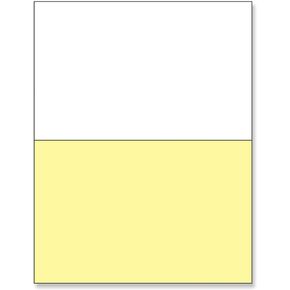 NextDayLabels - Pack of 500 Sheets 8-1/2 x 11" 2 Part Perforated Paper, Great for Invoices, Receipt, Statement etc. (White/Yellow)
