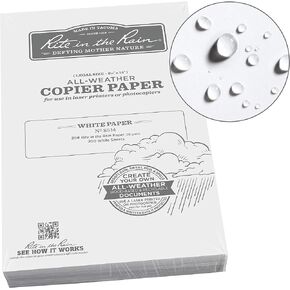 Rite In The Rain Weatherproof Copier Paper, 8.5" x 14", 20# White, 200 Sheet Pack (No. 8514)