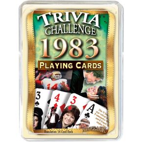 Flickback 1983 Trivia Playing Cards: 40th Birthday or Anniversary Cards