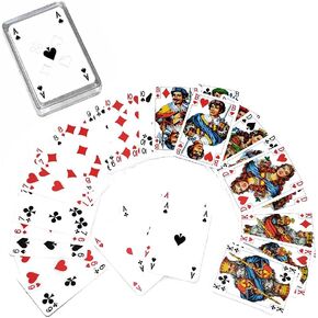 Russian Classic Durak Card Game 36 Playing Cards in Deck with Plastic Case